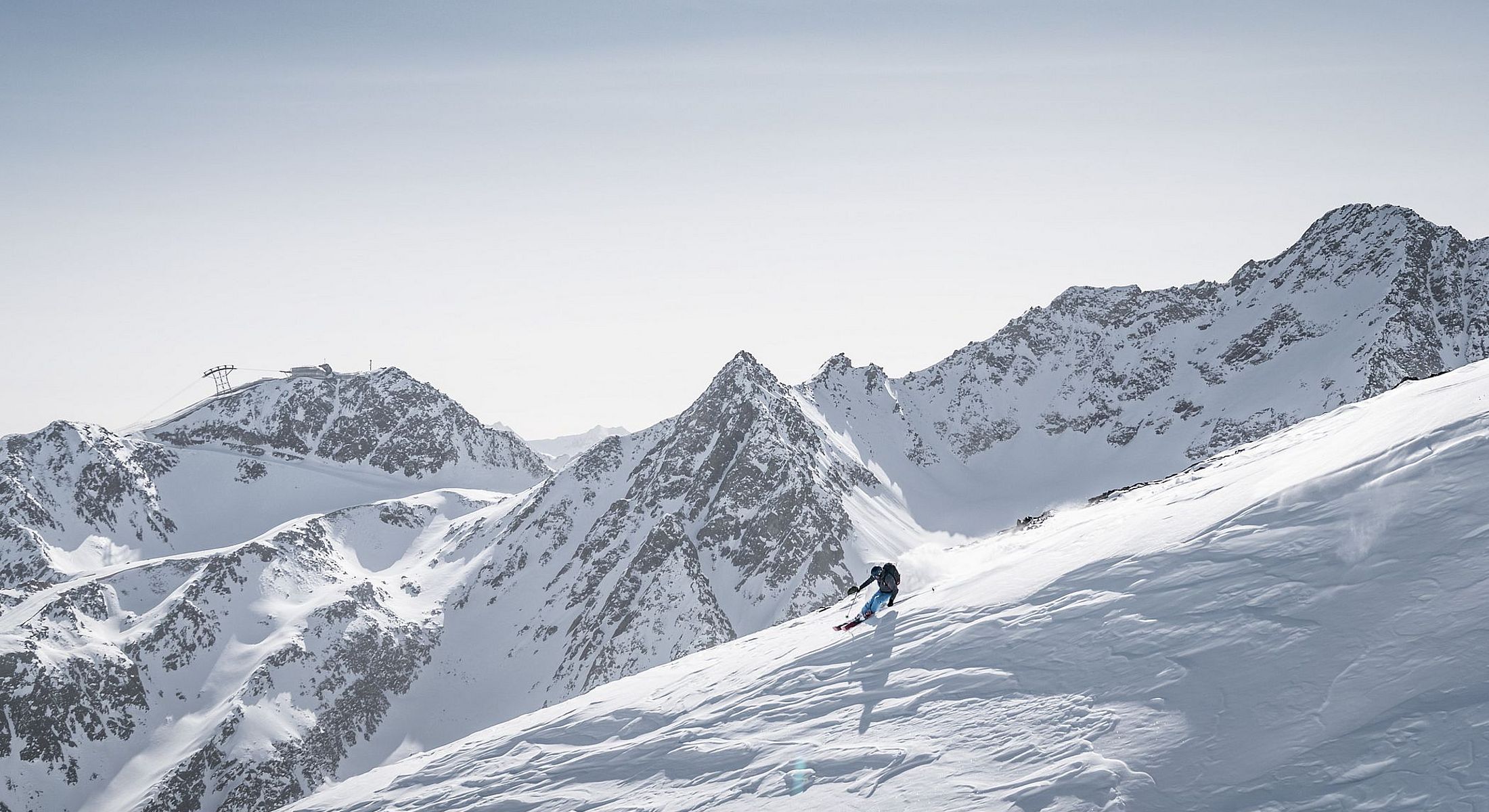 Skifahren im Skigebiet Sölden, Foto: Christoph Nösig